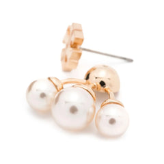Tory Burch Kira Pearl Front-Back Earrings