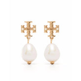 Tory Burch Kira Pearl Double Hoop Earrings
