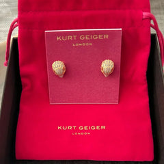 Lavender Enamel With Crystal Eagle Stud Earrings