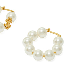 Tory Burch Kira Pearl Hoop Earring