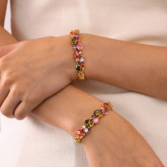 ColorSplash Fashion Bracelet – Vibrant Beads & Sparkle