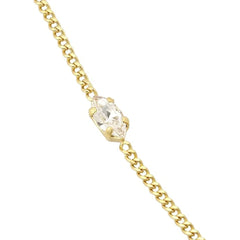 Y-S-L Monogram Heart Rhinestone Bracelet