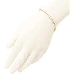 Y-S-L Monogram Heart Rhinestone Bracelet