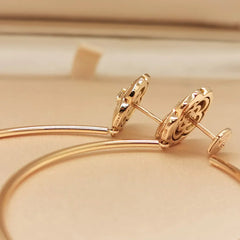 CHANEL Extrait de Camélia earrings