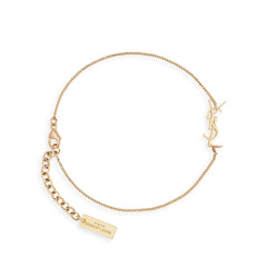 Gold Logo Charm Bracelet in Metal