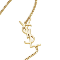 Gold Logo Charm Bracelet in Metal