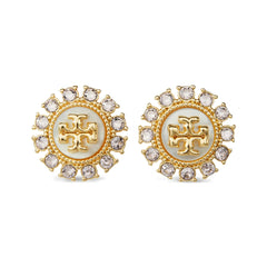 Tory Burch Kira Crystal-Embellishment Stud Earrings