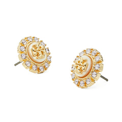 Tory Burch Kira Crystal-Embellishment Stud Earrings