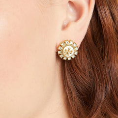 Tory Burch Kira Crystal-Embellishment Stud Earrings