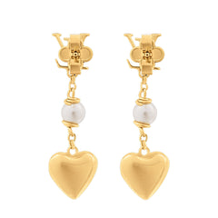 LV Heart Earrings