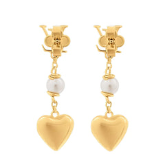 L-V Heart Earrings