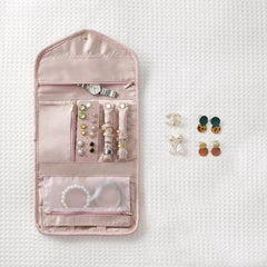 Elegant Travel Jewellery Organizer Roll