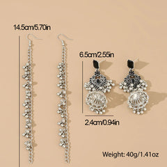 Elegant Black Statement Dangle Earrings