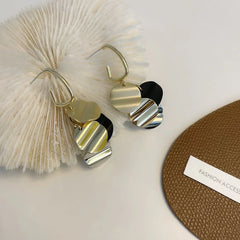 Shiny Round Sequin Tassel Earrings