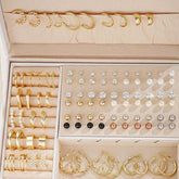 108pcs Elegant Rhinestone Stud & Hoop Earrings Set for Women