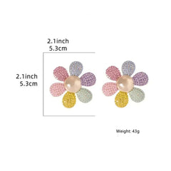 Ozel Cempaka Inspired Flower Earrings