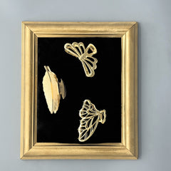 Gold Hair Claw Clip Set | Elegant Metal Butterfly & Leaf Hair Clips | Fashion Hair Accessories