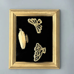 Gold Hair Claw Clip Set | Elegant Metal Butterfly & Leaf Hair Clips | Fashion Hair Accessories