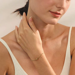 Gold Pave Crystal Bolo Bracelet | Adjustable Slider Chain Bracelet | Dainty Sparkle Bracelet