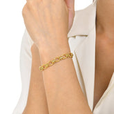 Gold Link Chain Bracelet | Chunky Oval Link Bracelet | Minimalist Gold Jewelry