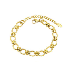 Gold Link Chain Bracelet | Chunky Oval Link Bracelet | Minimalist Gold Jewelry