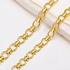 Gold Link Chain Bracelet | Chunky Oval Link Bracelet | Minimalist Gold Jewelry