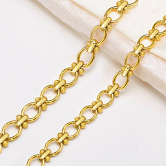 Gold Link Chain Bracelet | Chunky Oval Link Bracelet | Minimalist Gold Jewelry
