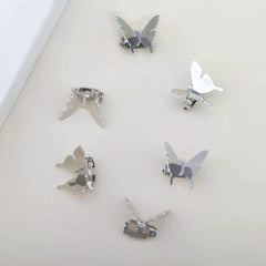 Gold Butterfly Hair Clips | Delicate Metal Hair Accessories | Set of Butterfly Bobby Pins