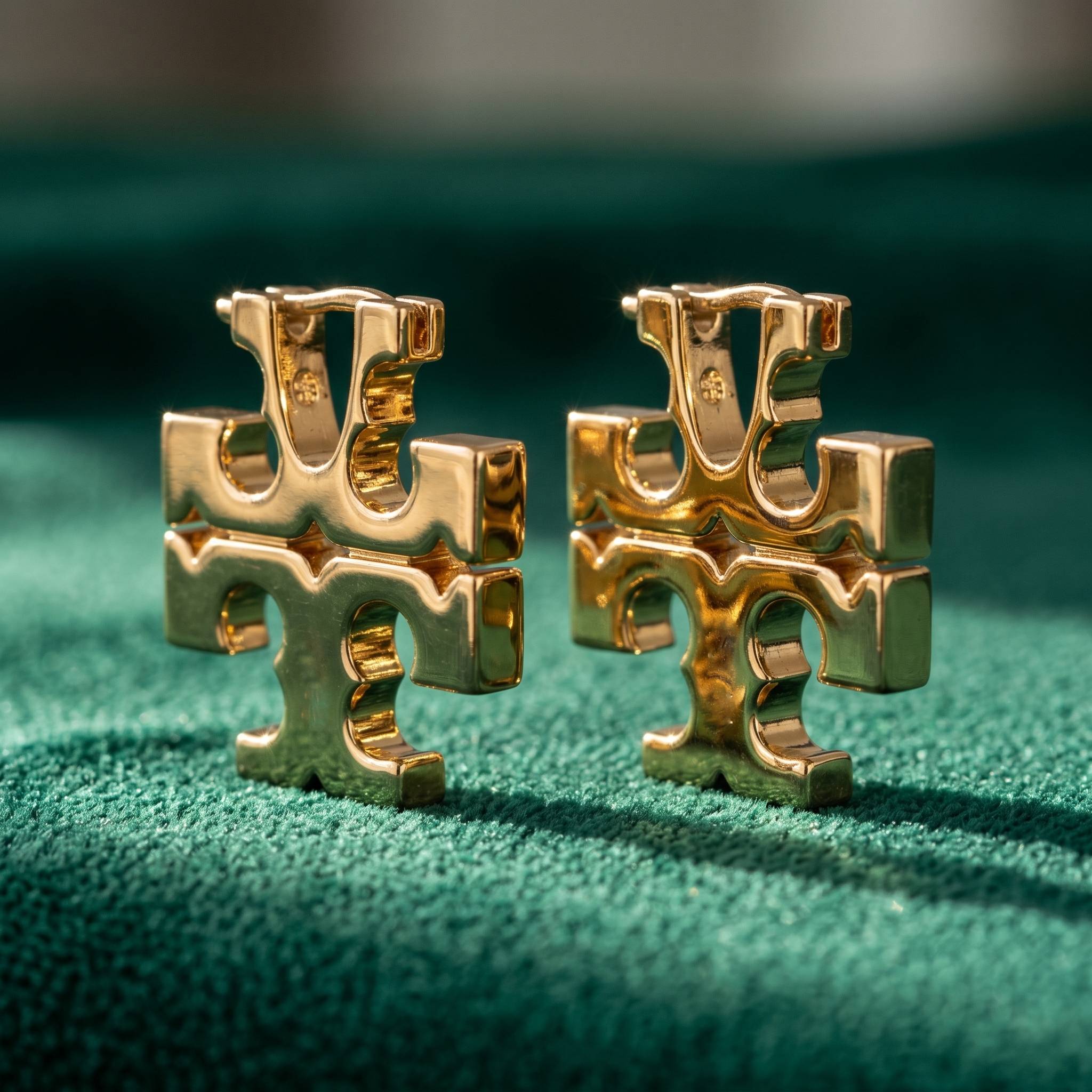 Sculpted Gold-Tone Statement Hoop Earrings Pakistan | Ornavella