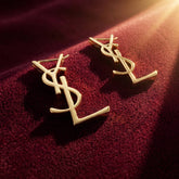 YSL Single Earring - Cassandre Designer-Inspired Gold Stud Pakistan | Ornavella