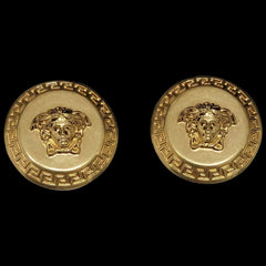 Versace Tribute Button Earrings