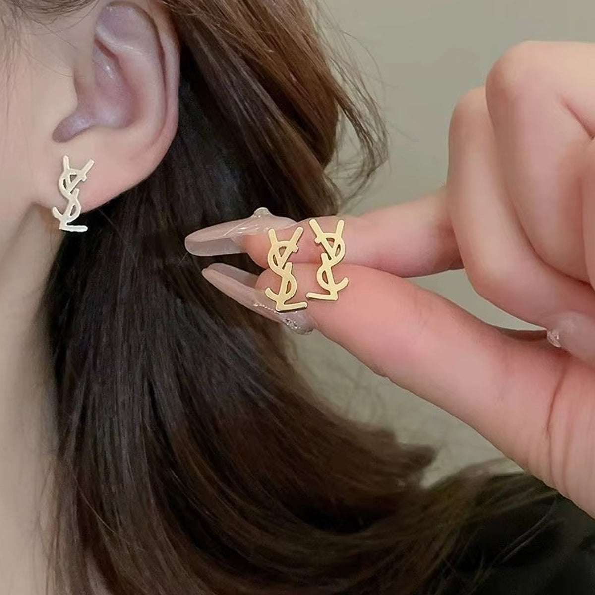 YSL Mini Stud Earrings