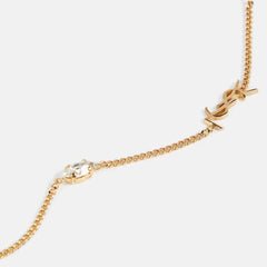 Gold Monogram Heart Rhinestone Bracelet