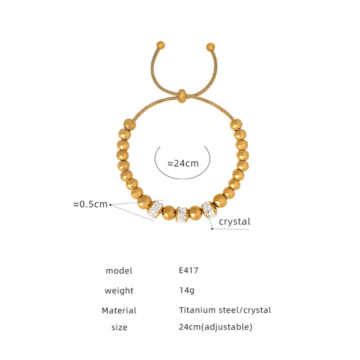 Elegant Adjustable Beaded Bracelets