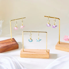 Chic Enamel Hoop Earrings