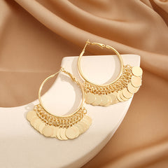 Stylish Metal Sequin Party Earrings