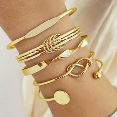 5PC Fashion Bangles & Cuffs for Women