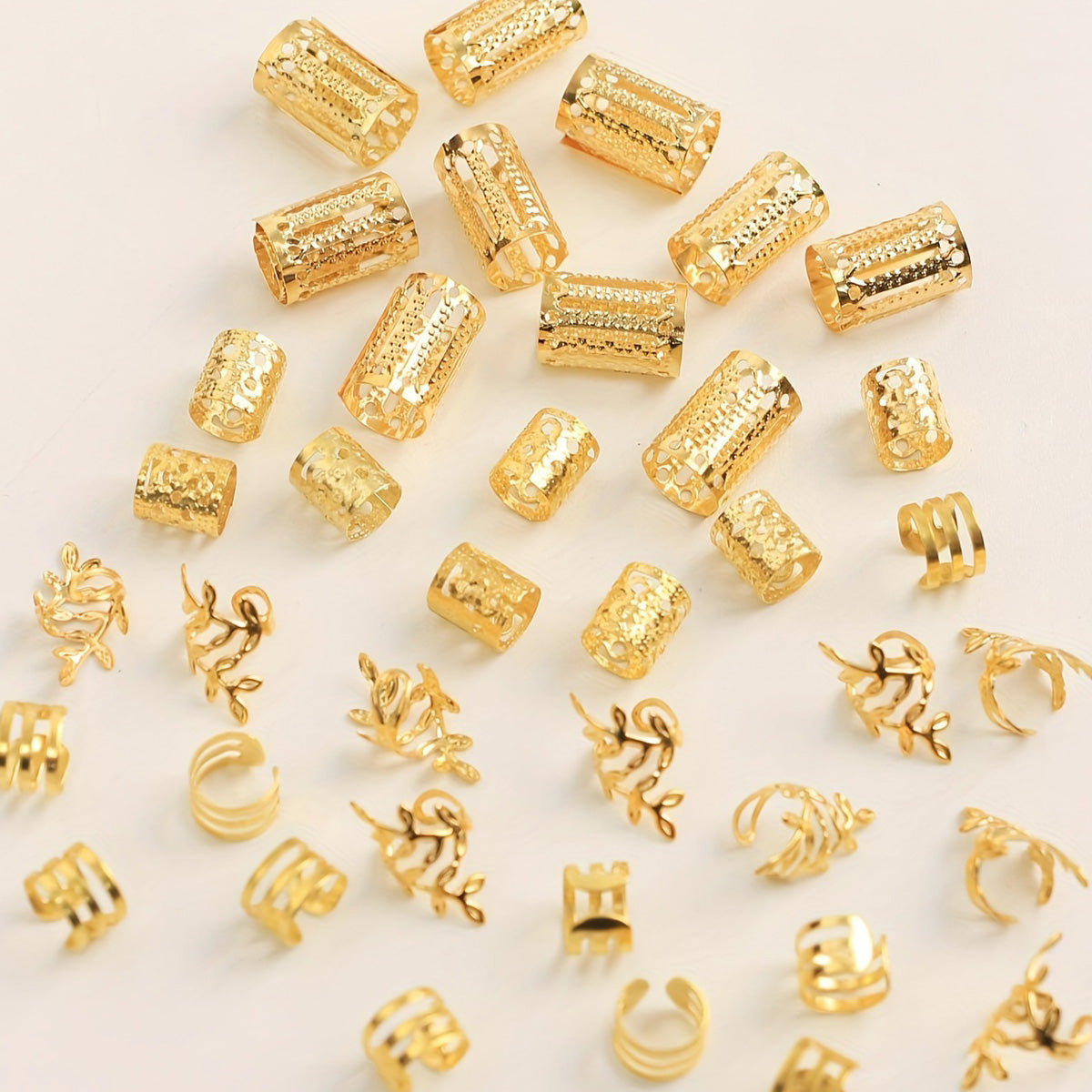 Elegant Hollow Out Hair Rings With Different Patterns